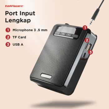 Taffware Megaphone Mikrofon Penguat Suara Tourguide Speaker 125dB - K300