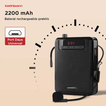 Taffware Megaphone Mikrofon Penguat Suara Tourguide Speaker 125dB - K300