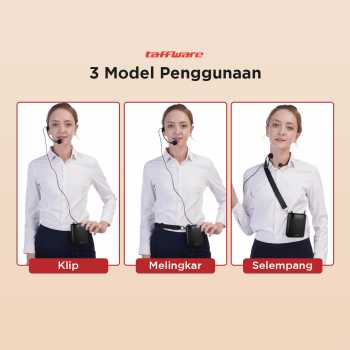 Taffware Megaphone Mikrofon Penguat Suara Tourguide Speaker 125dB - K300