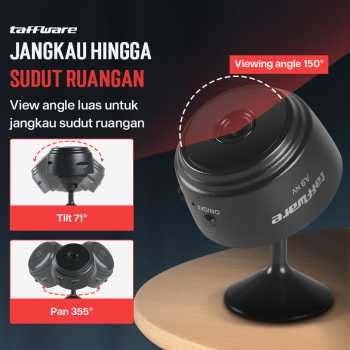 Taffware Kamera CCTV Indoor Mini WiFi IP Camera Night Vision 1080P 2MP - A9NV