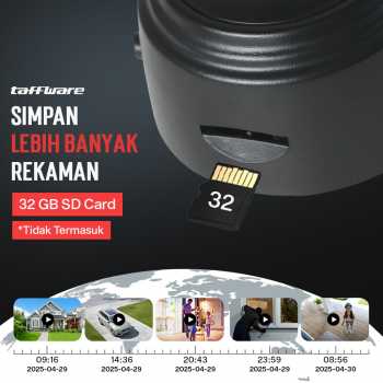 Taffware Kamera CCTV Indoor Mini WiFi IP Camera Night Vision 1080P 2MP - A9NV