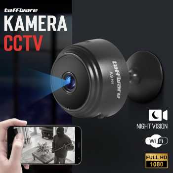 Taffware Kamera CCTV Indoor Mini WiFi IP Camera Night Vision 1080P 2MP - A9NV