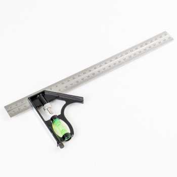 taffware-mistar-penggaris-siku-tukang-multifungsi-zeast (1) Taffware Mistar Penggaris Siku Adjustable Angle Ruler Waterpass 305mm - ZEAST
