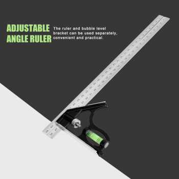 taffware-mistar-penggaris-siku-tukang-multifungsi-zeast (3) Taffware Mistar Penggaris Siku Adjustable Angle Ruler Waterpass 305mm - ZEAST