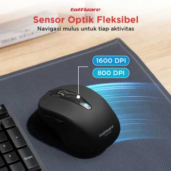Taffware Mouse Bluetooth 3.0 2.4GHz 1600DPI - PWM-601 - Black