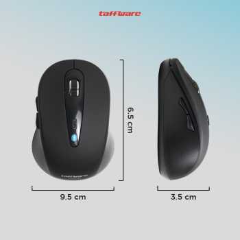 Taffware Mouse Bluetooth 3.0 2.4GHz 1600DPI - PWM-601 - Black