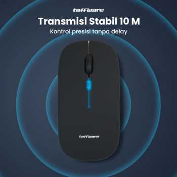 Taffware Mouse Wireless Bluetooth Optical 2.4GHz Silent Click 1600DPI - DC001