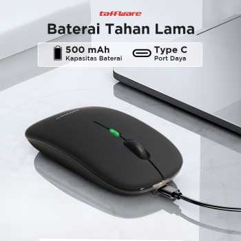 Taffware Mouse Wireless Bluetooth Optical 2.4GHz Silent Click 1600DPI - DC001