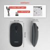 Taffware Mouse Wireless Bluetooth Optical 2.4GHz Silent Click 1600DPI - DC001