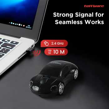 Taffware Mouse Wireless Optical 2.4GHz Model Supercar 3 Key 1600DPI - CM0016