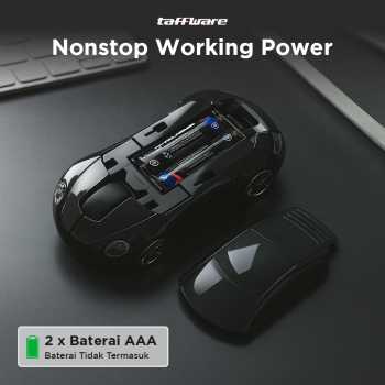 Taffware Mouse Wireless Optical 2.4GHz Model Supercar 3 Key 1600DPI - CM0016