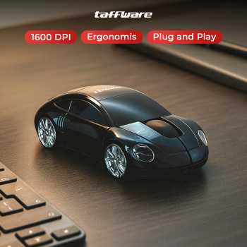 Taffware Mouse Wireless Optical 2.4GHz Model Supercar 3 Key 1600DPI - CM0016