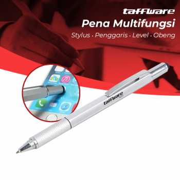 Taffware Pena Multifungsi Plastik Stylus Penggaris Waterpass Obeng - 9625