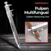 Taffware Pena Pulpen Multifungsi Ballpoint Pen Caliber Measuring Tool Scale Ruler - B100