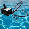Taffware Pompa Air Aquarium Ikan Ultra Quiet Submersible Pump Fish Tank - QR30E - Black