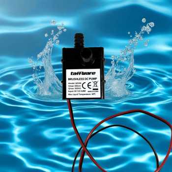 Taffware Pompa Air Aquarium Ikan Ultra Quiet Submersible Pump Fish Tank - QR30E - Black