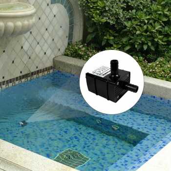 Taffware Pompa Air Aquarium Ikan Ultra Quiet Submersible Pump Fish Tank - QR30E - Black