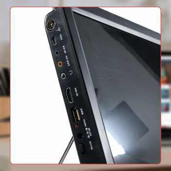 Taffware Portable HD TV Monitor 14 Inch DVB-T2 Analog - D14