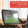 Taffware Portable HD TV Monitor 14 Inch DVB-T2 + Analog - D14 - Black
