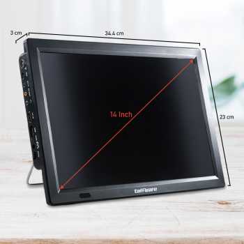 Taffware Portable HD TV Monitor 14 Inch DVB-T2 Analog - D14