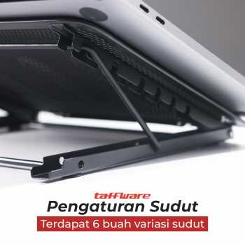Taffware Stand Laptop Aluminium Dudukan Holder Foldable Portable - IV012
