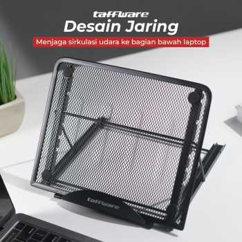 Taffware Stand Laptop Aluminium Dudukan Holder Foldable Portable - IV012