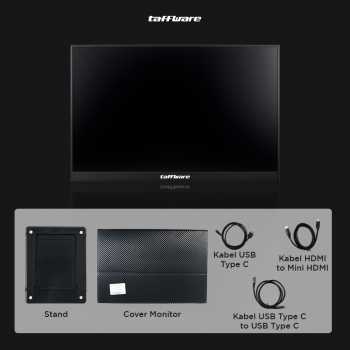 Taffware Portable Monitor 16 Inch IPS QHD 2.5K 60Hz Type C Mini HDMI - 1600XTS