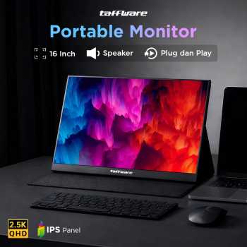 Taffware Portable Monitor 16 Inch IPS QHD 2.5K 60Hz Type C Mini HDMI - 1600XTS