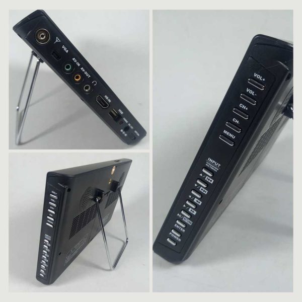 Taffware Portable TV Monitor 10 Inch DVB-T2 + Analog - D10 - Black