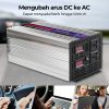 Taffware Power Inverter Mobil Pure Sine Wave DC 24V to AC 220V 5000W - NBQ5000W