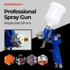 Taffware Professional Spray Gun Nozzle HVLP Airbrush 125ml - H-2000A