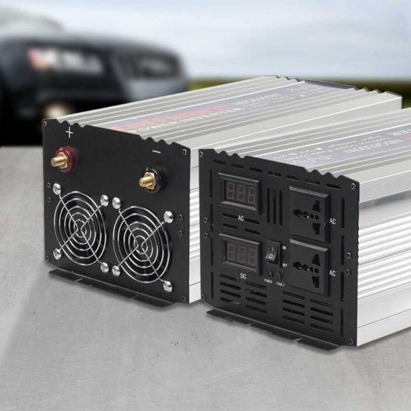 Taffware Power Inverter Mobil Pure Sine Wave DC 24V to AC 220V 6000W - NBQ6000W