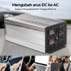 Taffware Power Inverter Mobil Pure Sine Wave DC 24V to AC 220V 6000W - NBQ6000W