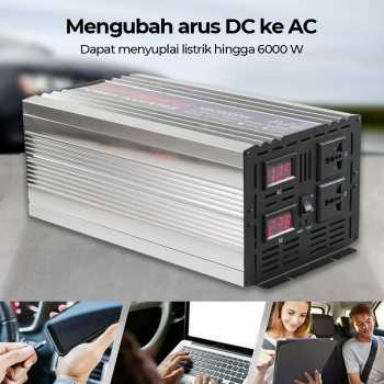 Taffware Power Inverter Mobil Pure Sine Wave DC 24V to AC 220V 6000W - NBQ6000W