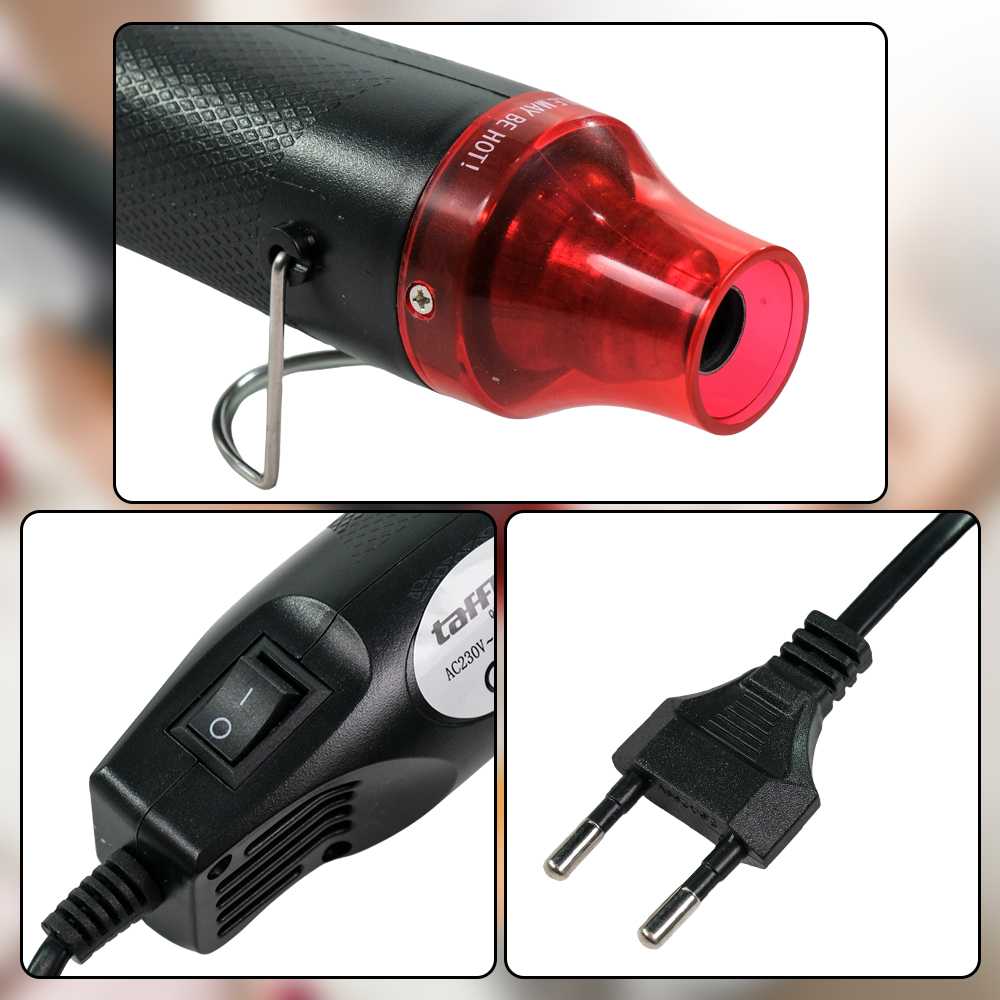 Taffware QST Express Heat Gun Electric Hot Air Vinyl 220V 300W - QST-220 - Black