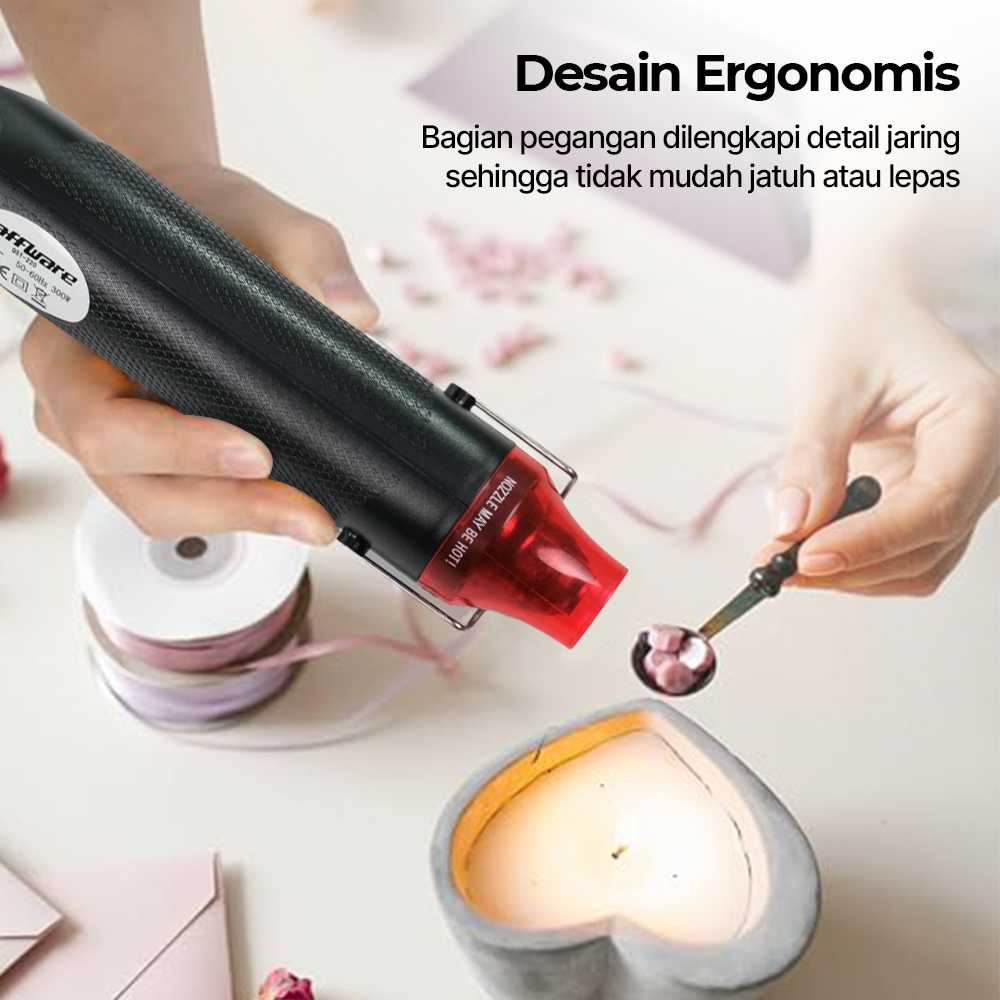 Taffware QST Express Heat Gun Electric Hot Air Vinyl 220V 300W - QST-220 - Black