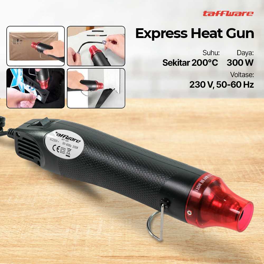 Taffware QST Express Heat Gun Electric Hot Air Vinyl 220V 300W - QST-220 - Black