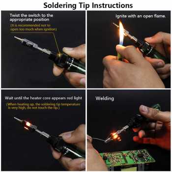 Taffware Solder Gas Butane Portable Iron Pen - MT-100