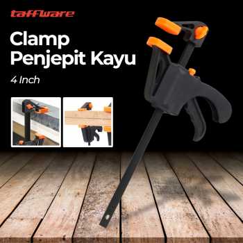 Taffware Speed Squeeze Ratcheting Clamp Penjepit Kayu 4 Inch - T22106
