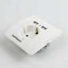 Taffware Stop Kontak Dinding EU Plug dengan 2 USB Port - SCN2