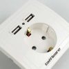 Taffware Stop Kontak Dinding EU Plug dengan 2 USB Port - SCN2