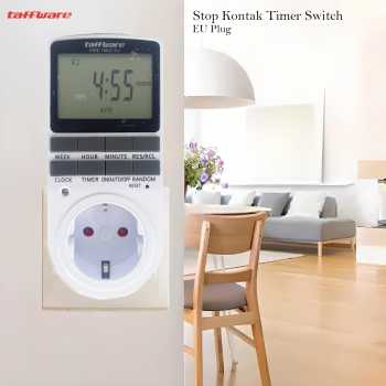 taffware-stop-kontak-timer-switch-digital-10-program-eu-plug-16a-230v-kwe-tm02-eu Taffware Stop Kontak Timer Switch Digital 10 Program EU Plug 16A 230V - KWE-TM02-EU