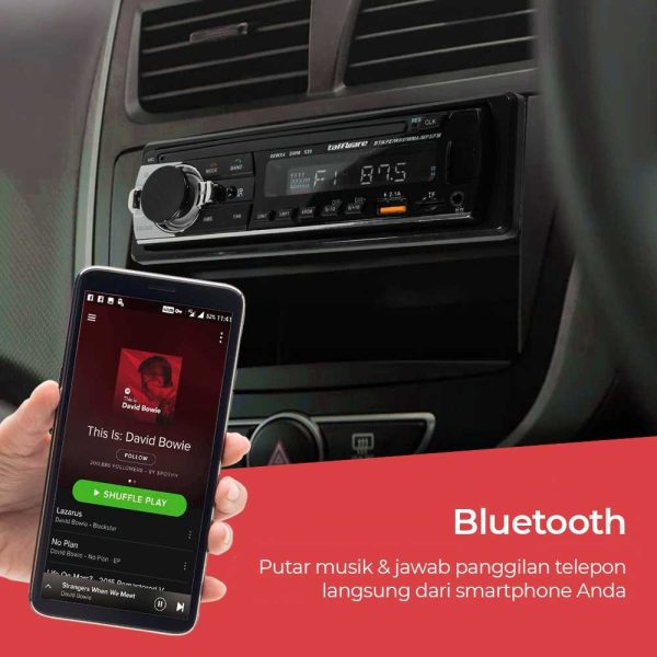 Taffware Tape Audio Mobil Bluetooth Car MP3 Player - JSD-530