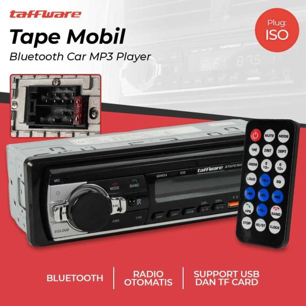 Taffware Tape Audio Mobil Bluetooth Car MP3 Player - JSD-530