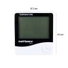 Taffware Digital Multifunction Temperature Humidity Meter + Clock Date Calender - HTC-1 - White