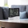 Taffware Termometer Suhu Ruangan Humidity Hygrometer Clock Calendar - HTC-1