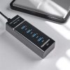 Taffware High Speed 4 Ports USB HUB 3.0 Adapter 5Gbps for Laptop PC/Notebook/Computer - 303