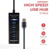Taffware High Speed 4 Ports USB HUB 3.0 Adapter 5Gbps for Laptop PC/Notebook/Computer - 303