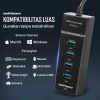 Taffware USB Hub 3.0 Adapter 4in1 USB 5Gbps - 303