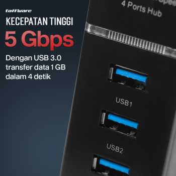 Taffware USB Hub 3.0 Adapter 4in1 USB 5Gbps - 303
